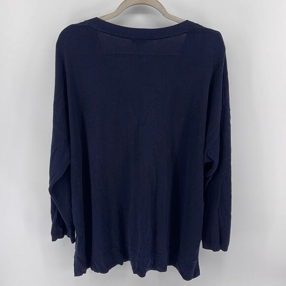 Talbots cotton blend V-neck button up knit sweater cardigan sz 2X - Picture 6 of 6